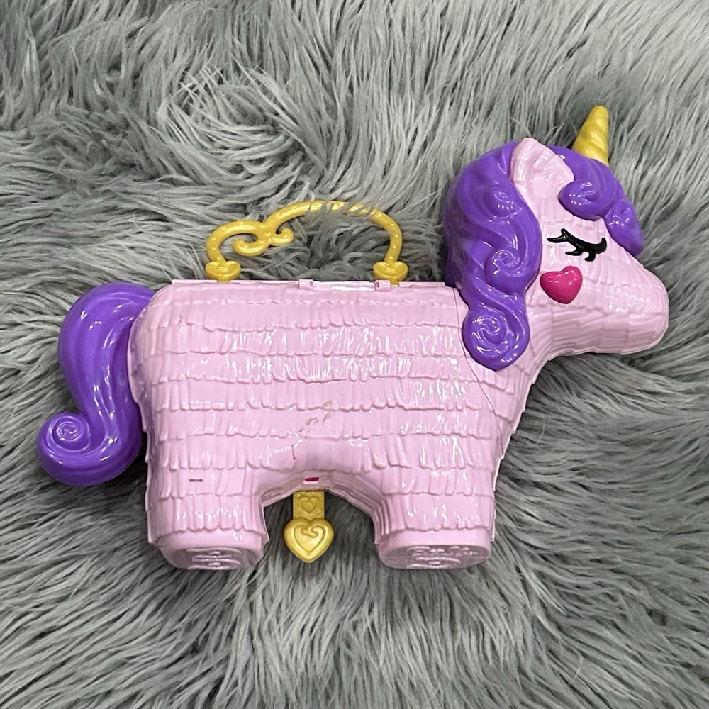 2019 Polly Pocket's‎ Unicorn Party Play Set Carrier Compact **No Accessories